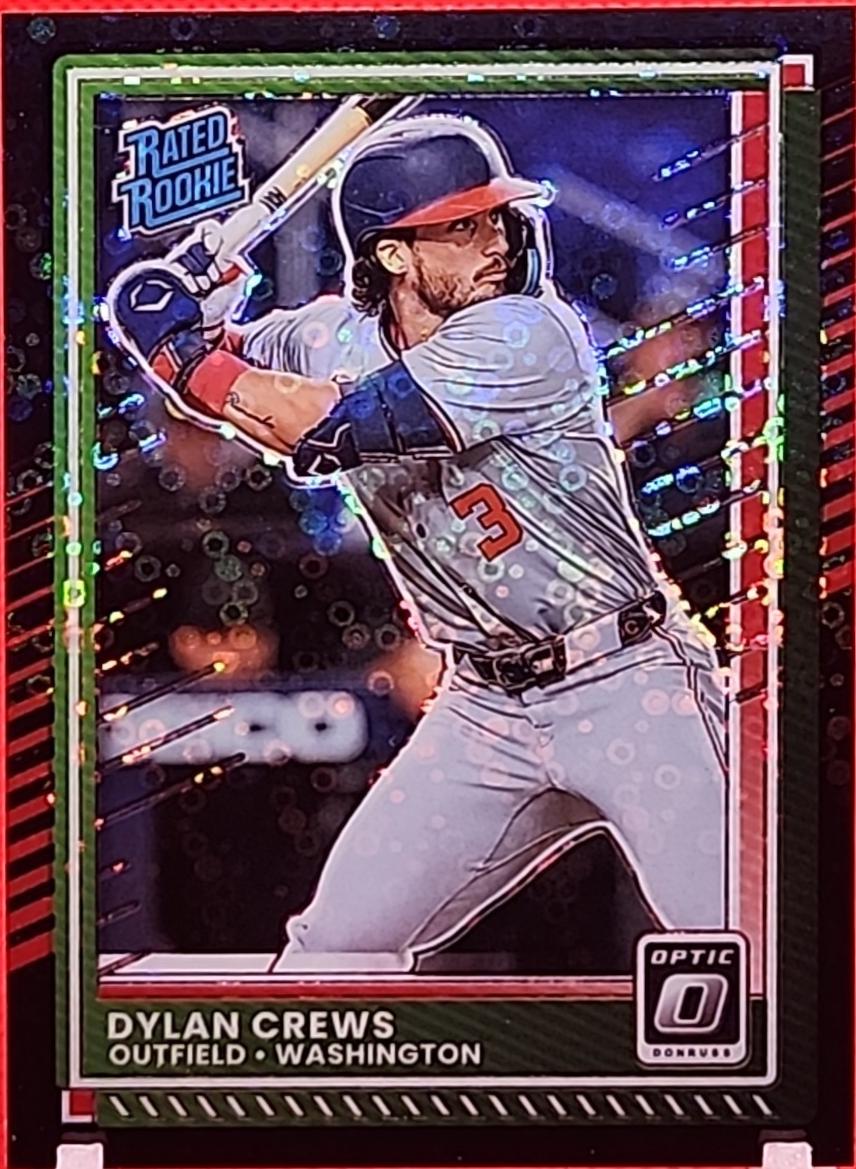 2025 Panini Donruss Dylan Crews [Black Velocity Optic] #54 card