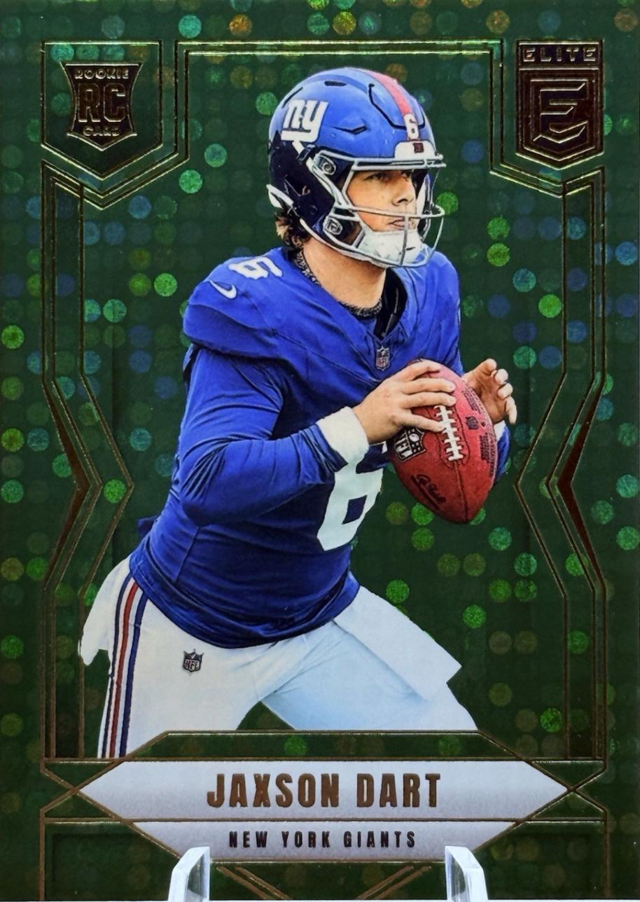 2025 Panini Donruss Elite Jaxson Dart [Green Disco] #103 card