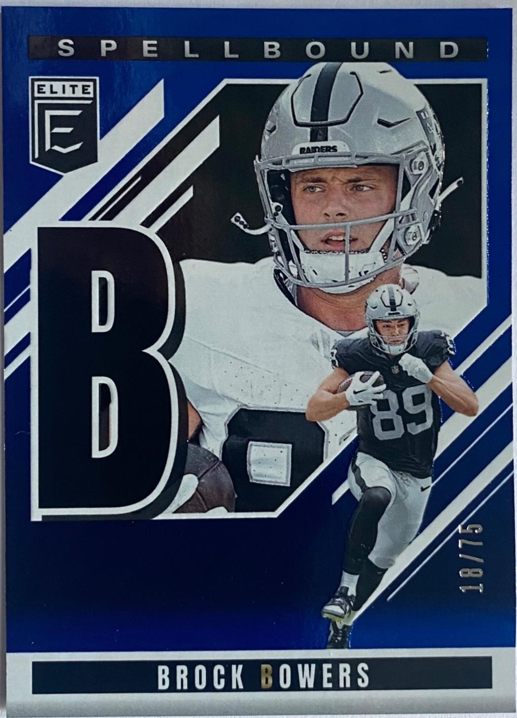 2025 Panini Donruss Elite Spellbound Brock Bowers #20 card