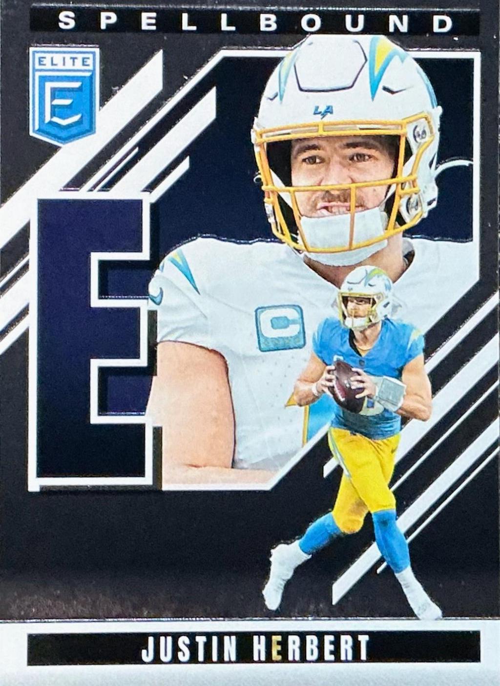 2025 Panini Donruss Elite Spellbound Justin Herbert #35 card