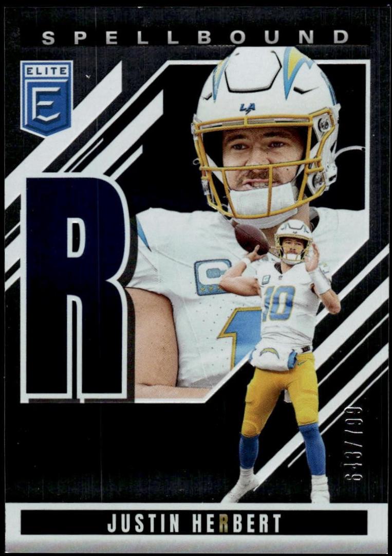 2025 Panini Donruss Elite Spellbound Justin Herbert #36 card
