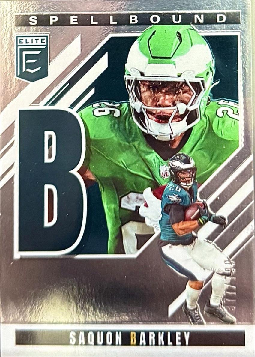 2025 Panini Donruss Elite Spellbound Saquon Barkley #1 card