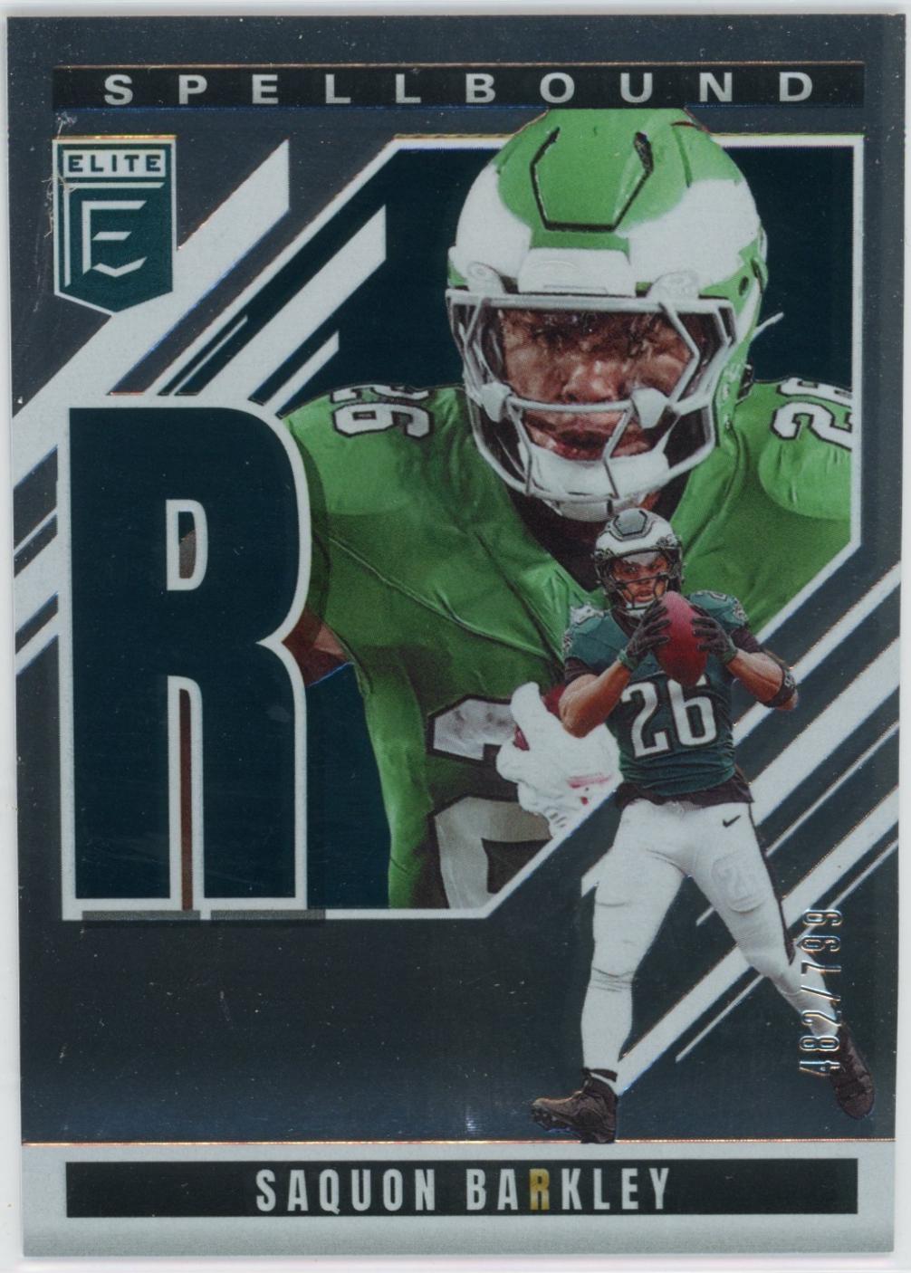 2025 Panini Donruss Elite Spellbound Saquon Barkley #3 card