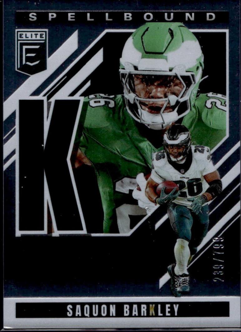 2025 Panini Donruss Elite Spellbound Saquon Barkley #4 card