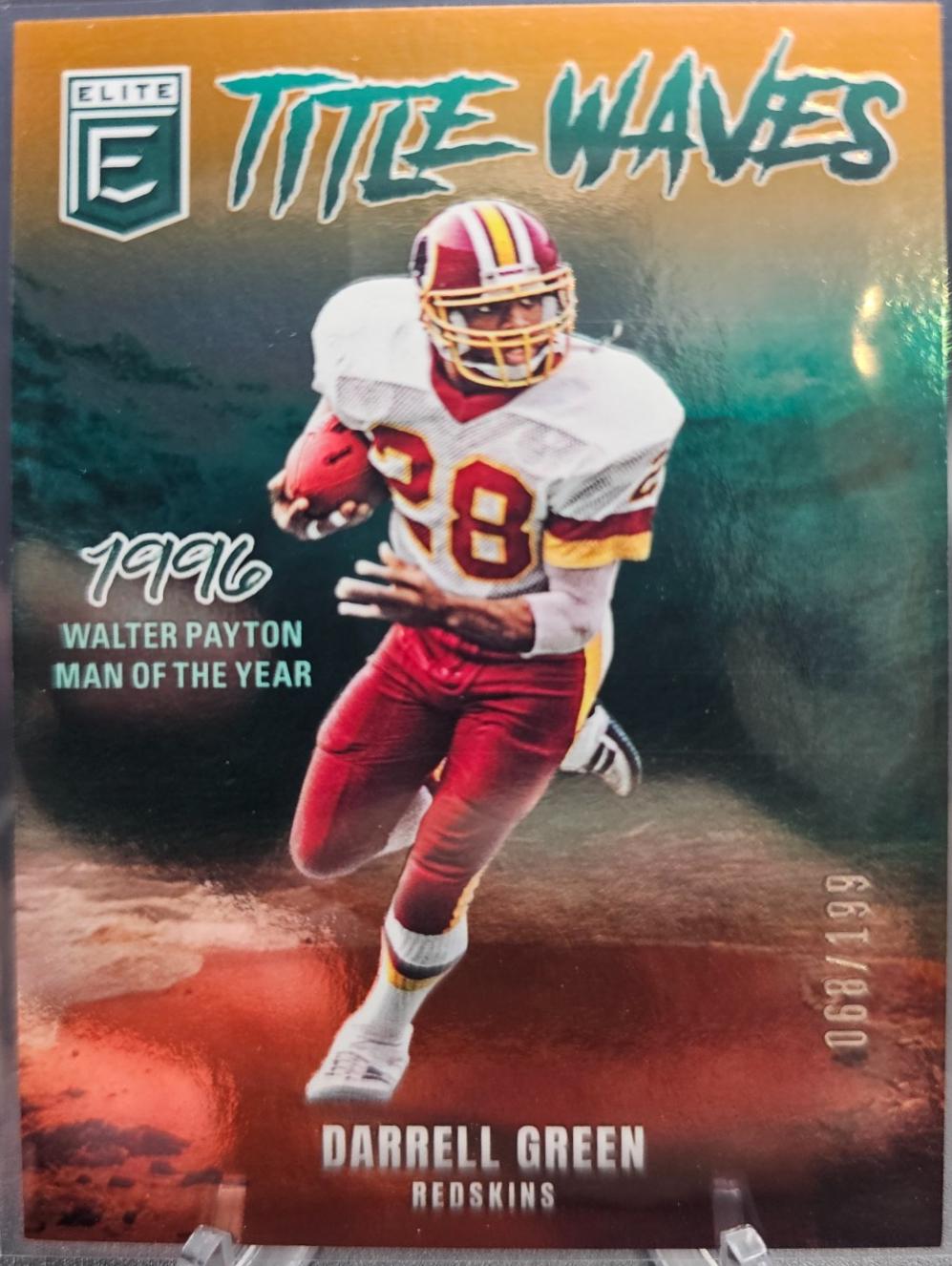 2025 Panini Donruss Elite Title Waves Darrell Green [Green] #7 card