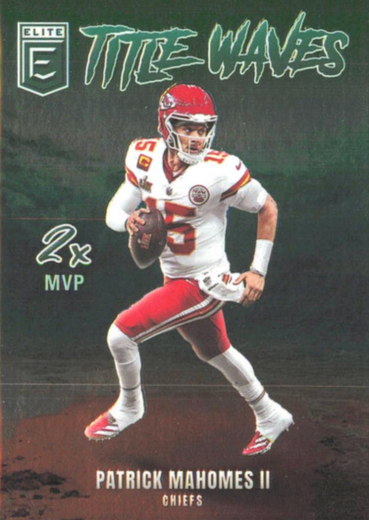 2025 Panini Donruss Elite Title Waves Patrick Mahomes II #1 card