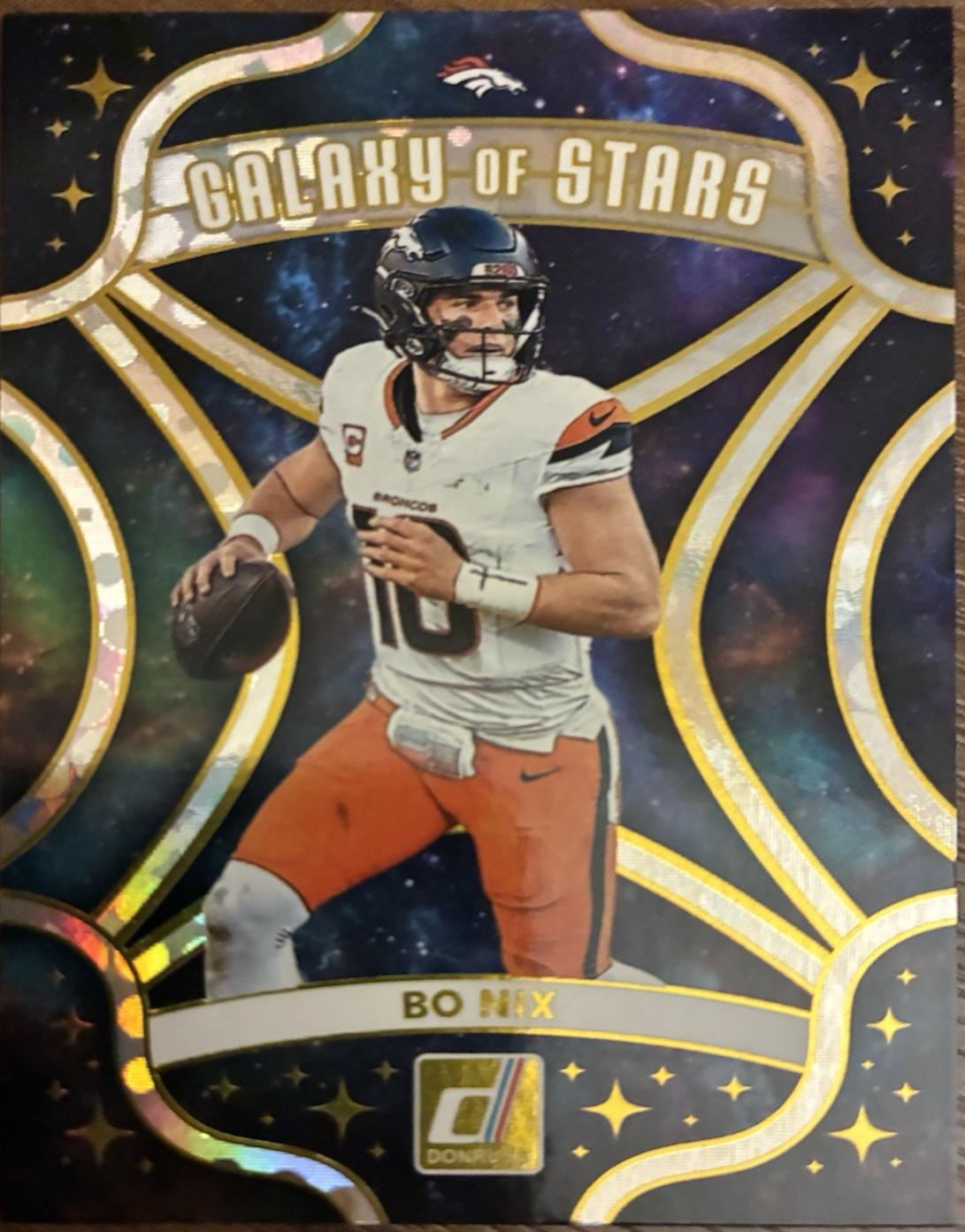 2025 Panini Donruss Galaxy of Stars Bo Nix #7 card