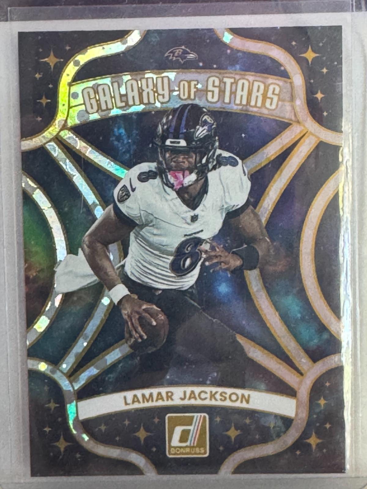 2025 Panini Donruss Galaxy of Stars Lamar Jackson #13 card