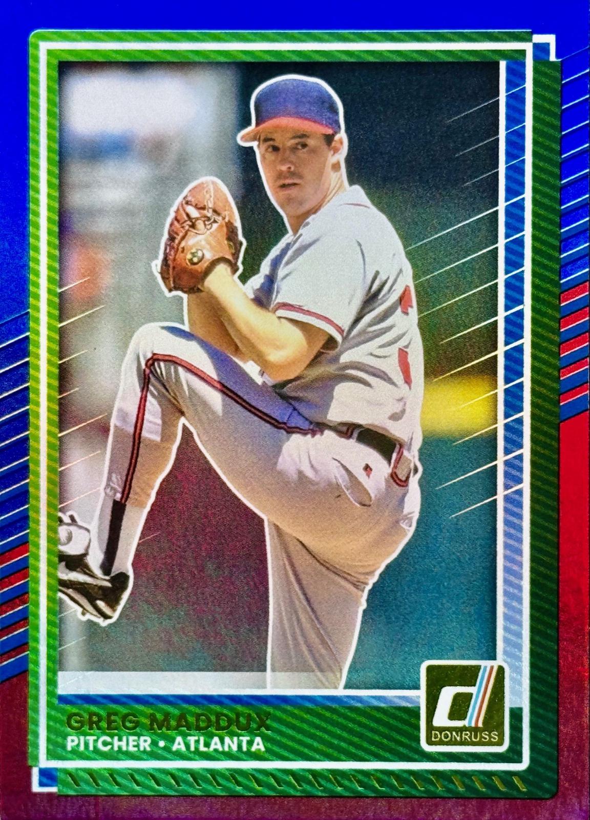 2025 Panini Donruss Greg Maddux [Red Blue] #9 card