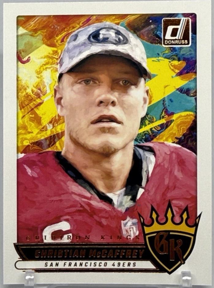 2025 Panini Donruss Gridiron Kings Christian McCaffrey #GK-CMY card