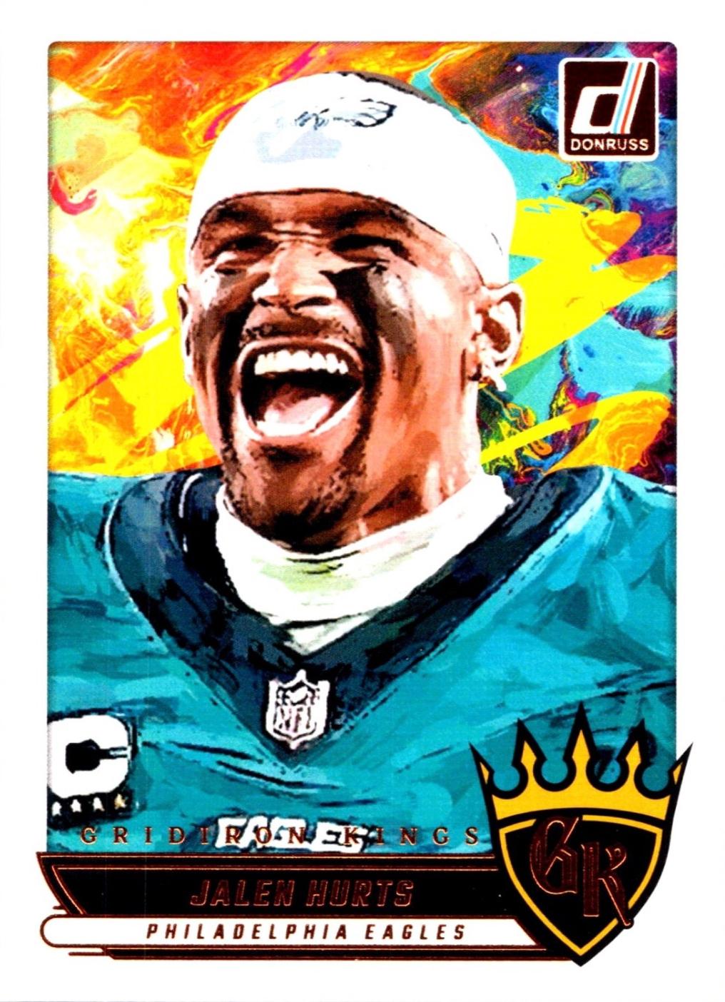 2025 Panini Donruss Gridiron Kings Jalen Hurts #GK-JHS card
