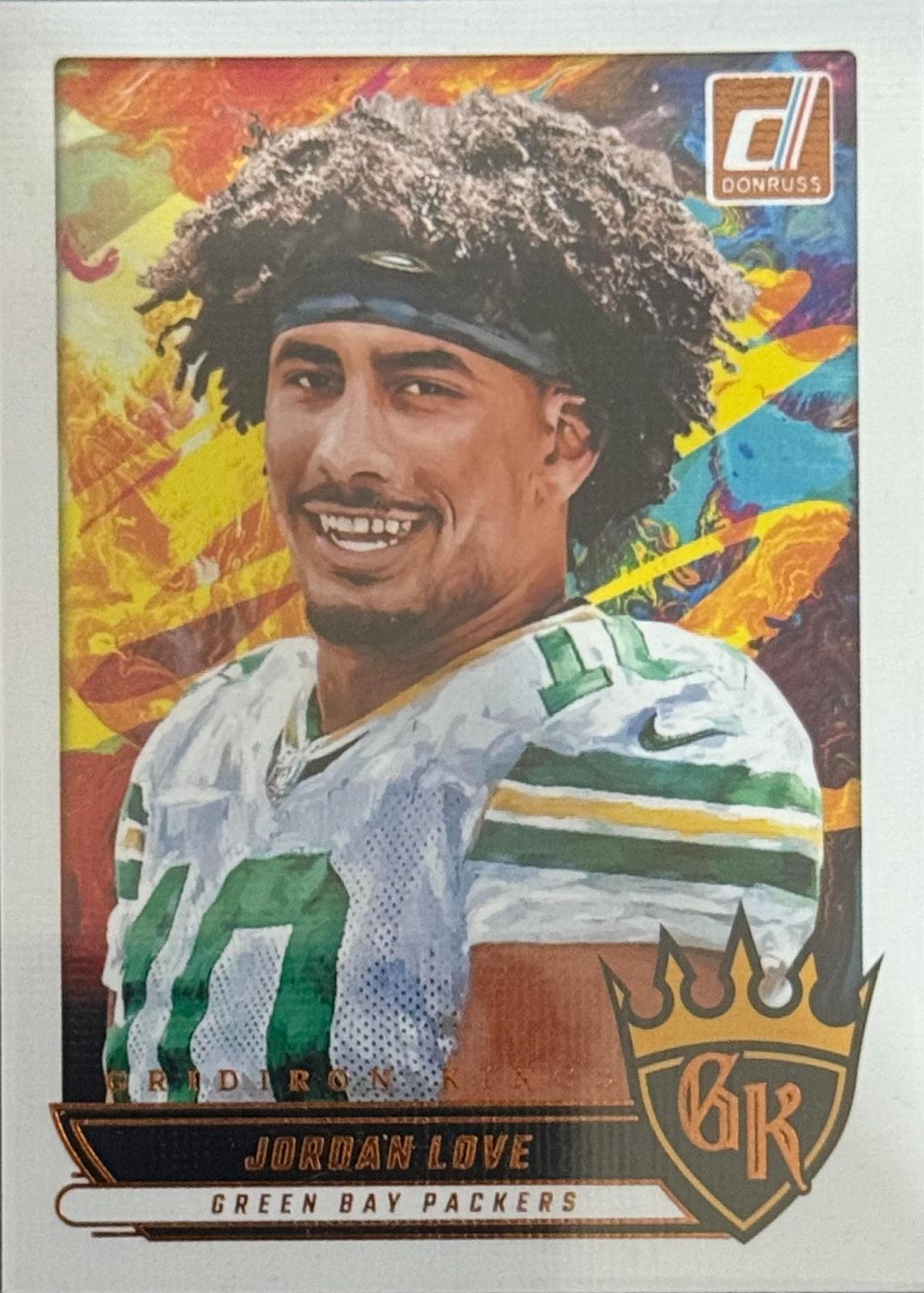 2025 Panini Donruss Gridiron Kings Jordan Love #GK-JLE card