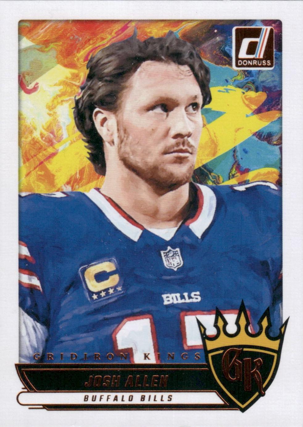 2025 Panini Donruss Gridiron Kings Josh Allen #GK-JAN card