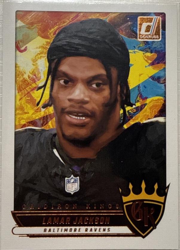 2025 Panini Donruss Gridiron Kings Lamar Jackson #GK-LJN card