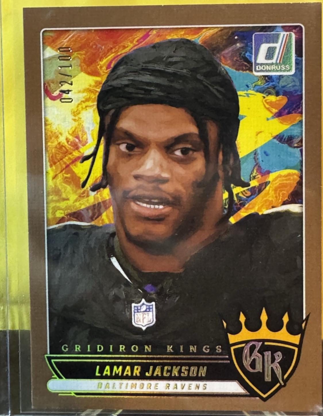 2025 Panini Donruss Gridiron Kings Lamar Jackson [Studio Series] #GK-LJN card