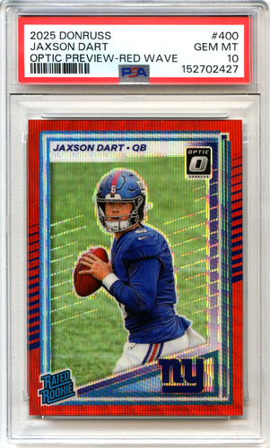 2025 Panini Donruss Jaxson Dart [Red Wave Optic Preview] #400 card