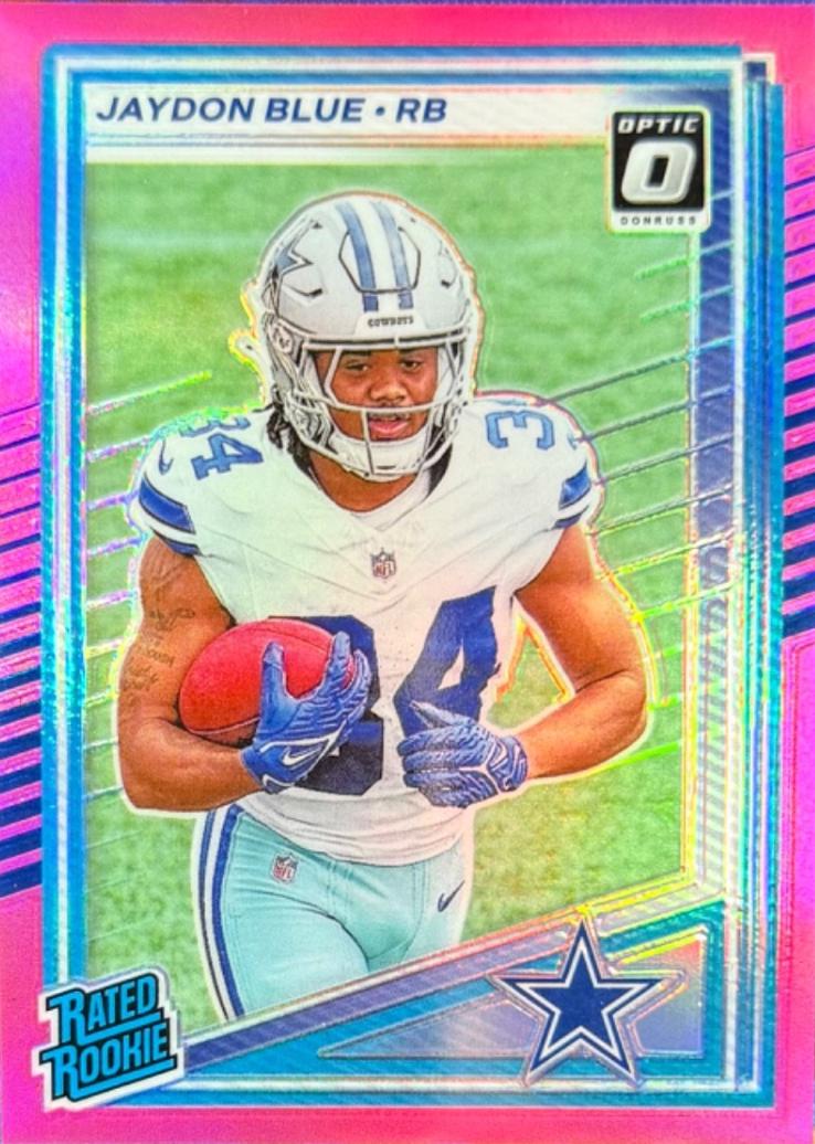 2025 Panini Donruss Jaydon Blue [Pink Optic Preview] #308 card