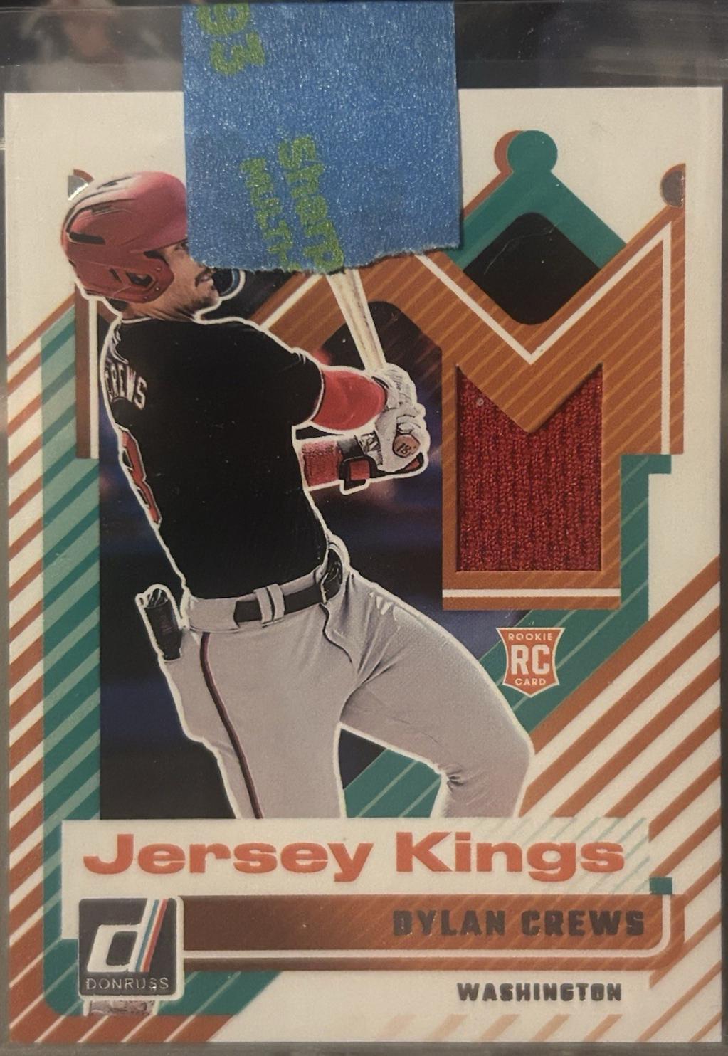 2025 Panini Donruss Jersey Kings Dylan Crews #JK-DC card
