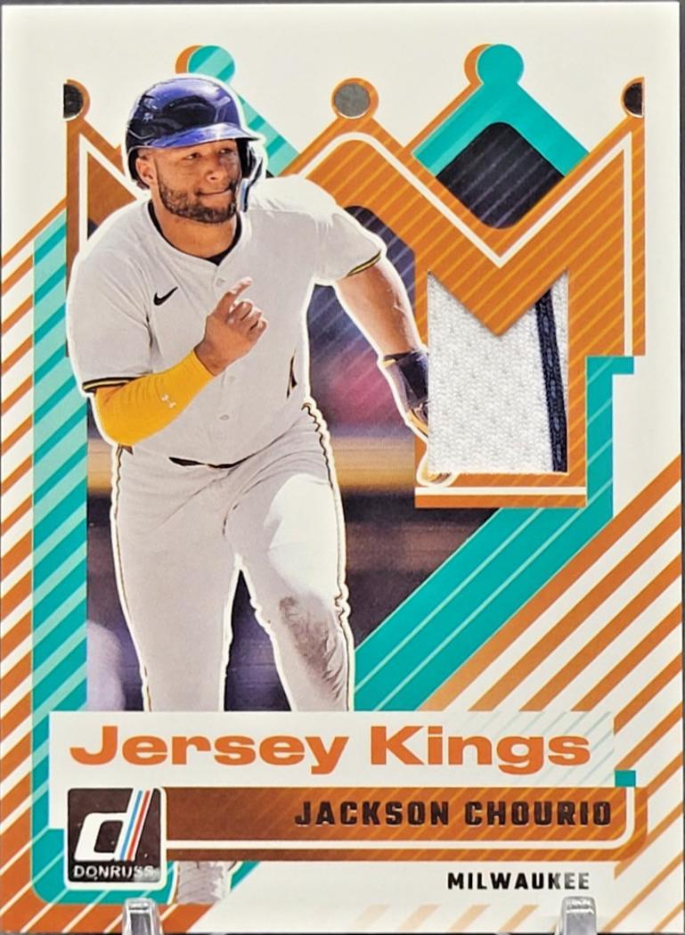 2025 Panini Donruss Jersey Kings Jackson Chourio #JK-JC card
