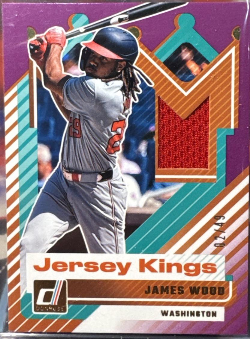 2025 Panini Donruss Jersey Kings James Wood #JK-JW card