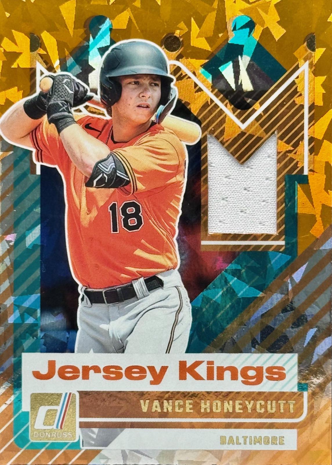 2025 Panini Donruss Jersey Kings Vance Honeycutt [Orange Ice] #JK-VH card