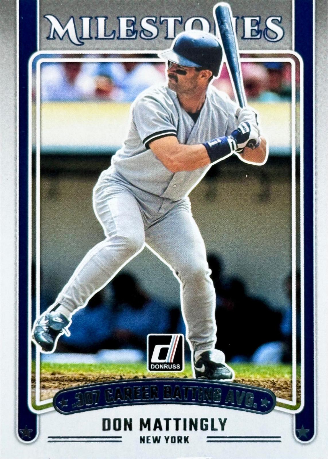 2025 Panini Donruss Milestones Don Mattingly #8 card