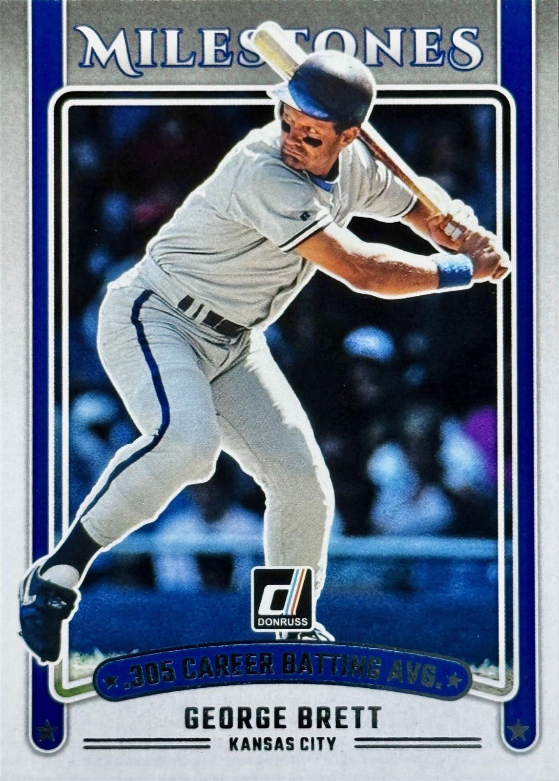2025 Panini Donruss Milestones George Brett #3 card