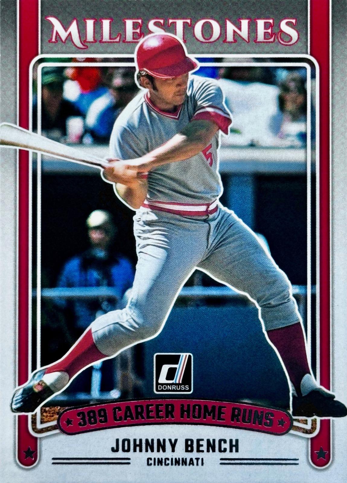 2025 Panini Donruss Milestones Johnny Bench #10 card