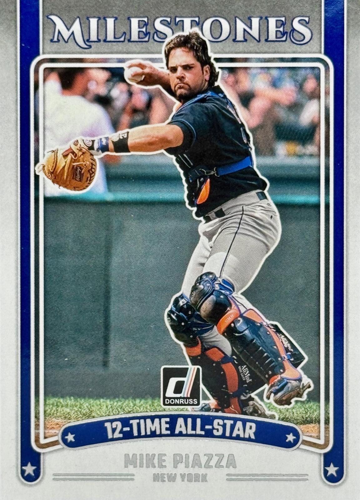 2025 Panini Donruss Milestones Mike Piazza #11 card