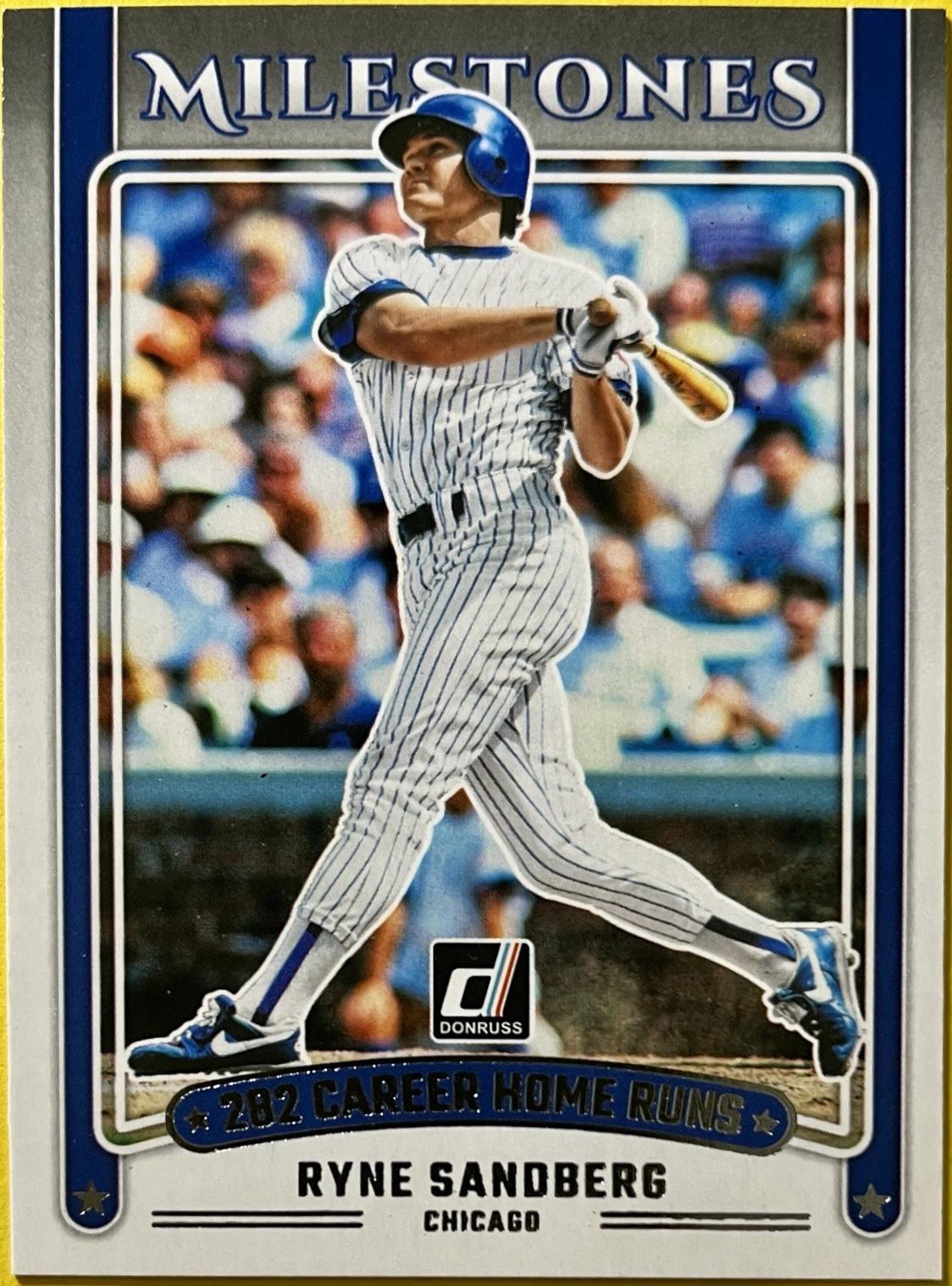 2025 Panini Donruss Milestones Ryne Sandberg #17 card