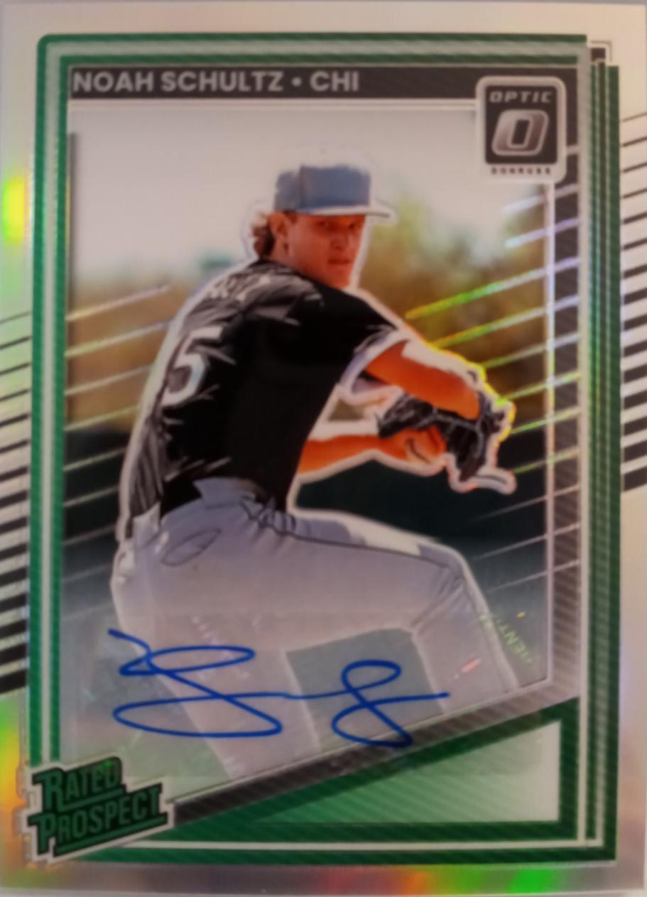 2025 Panini Donruss Noah Schultz [Optic Signature] #200 card