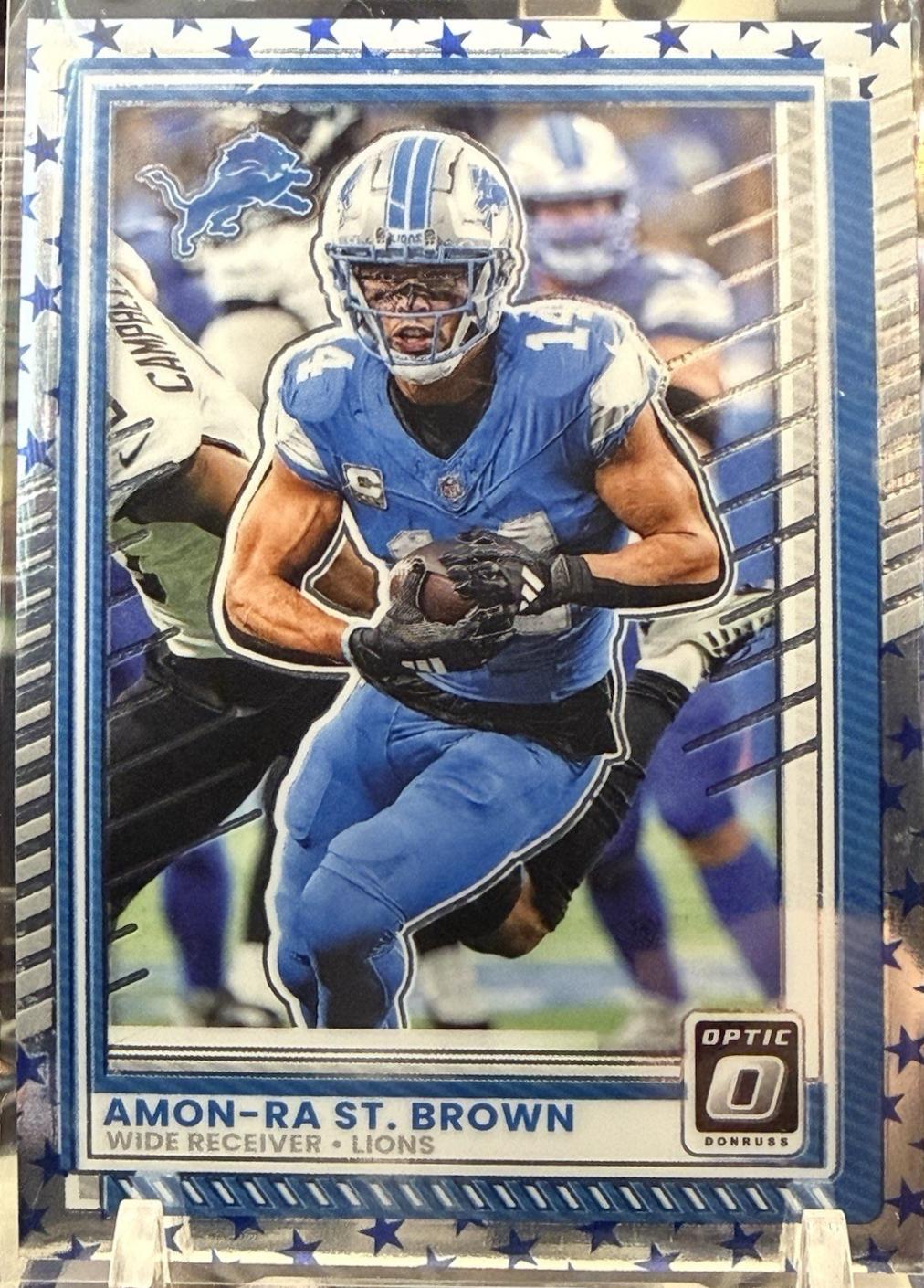 2025 Panini Donruss Optic Amon-Ra St. Brown [Stars] #63 card