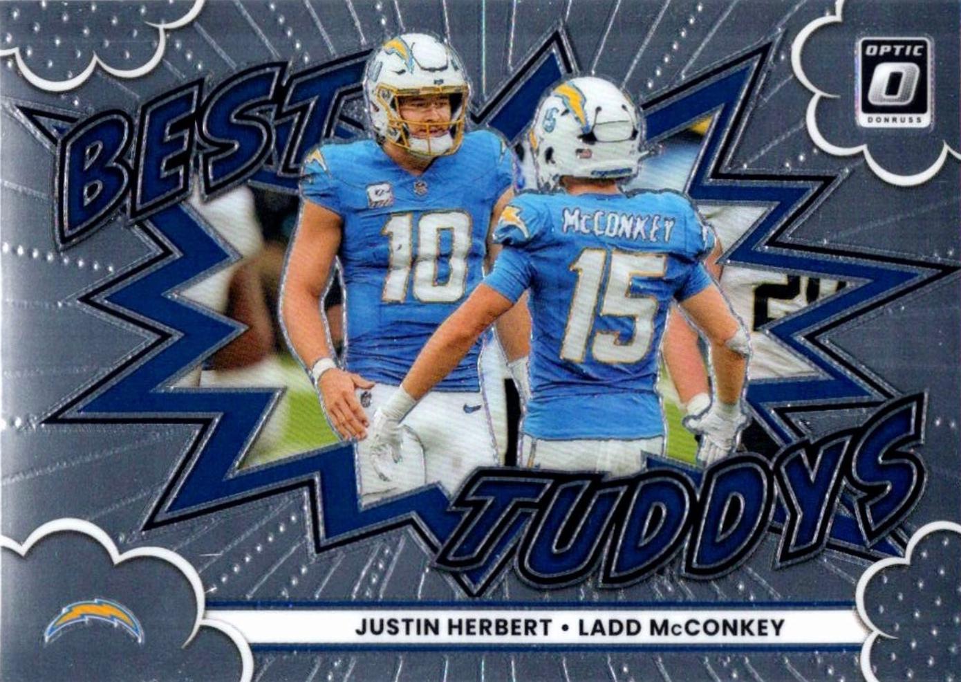 2025 Panini Donruss Optic Best Tuddys Justin Herbert / Ladd McConkey #16 card