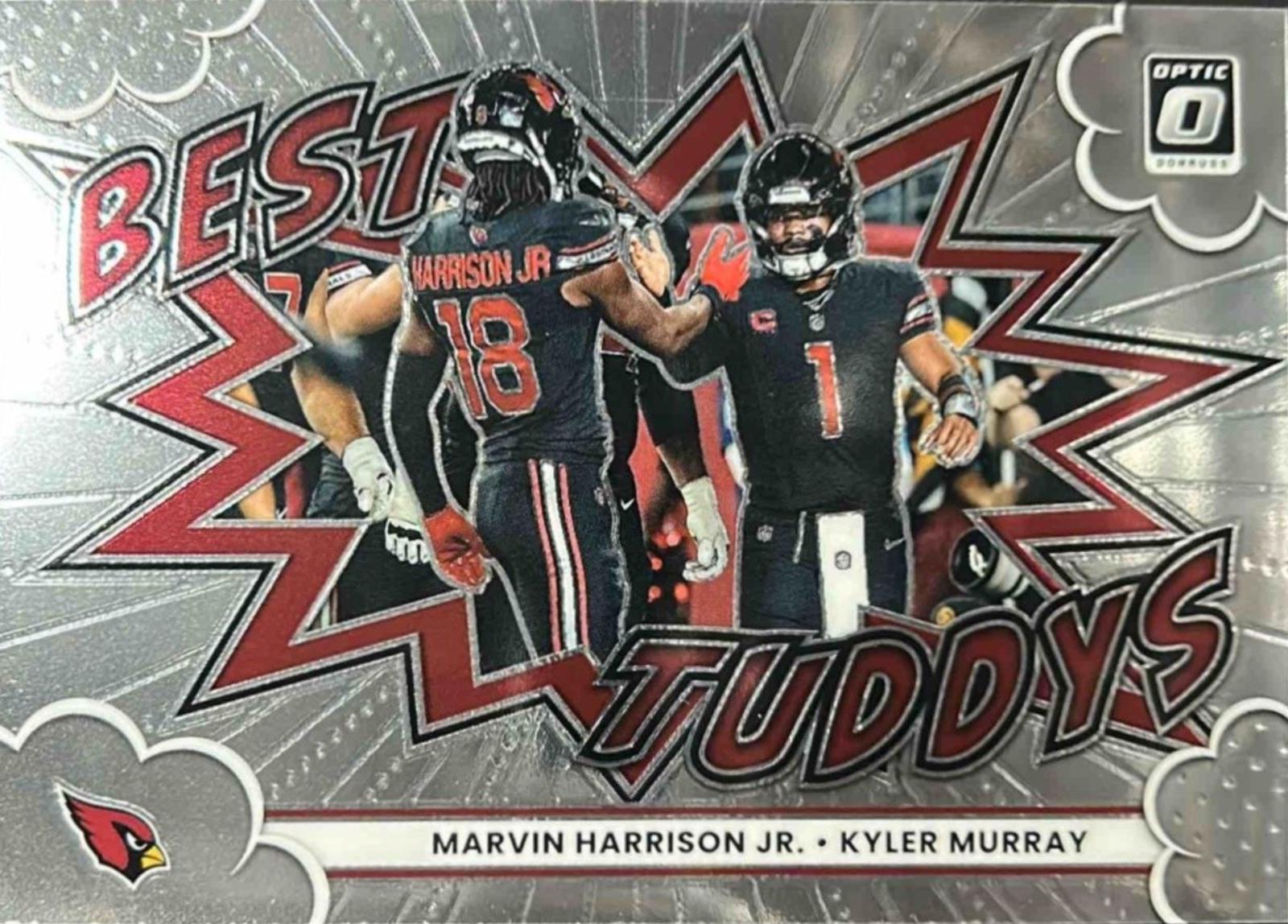 2025 Panini Donruss Optic Best Tuddys Kyler Murray / Marvin Harrison Jr. #18 card