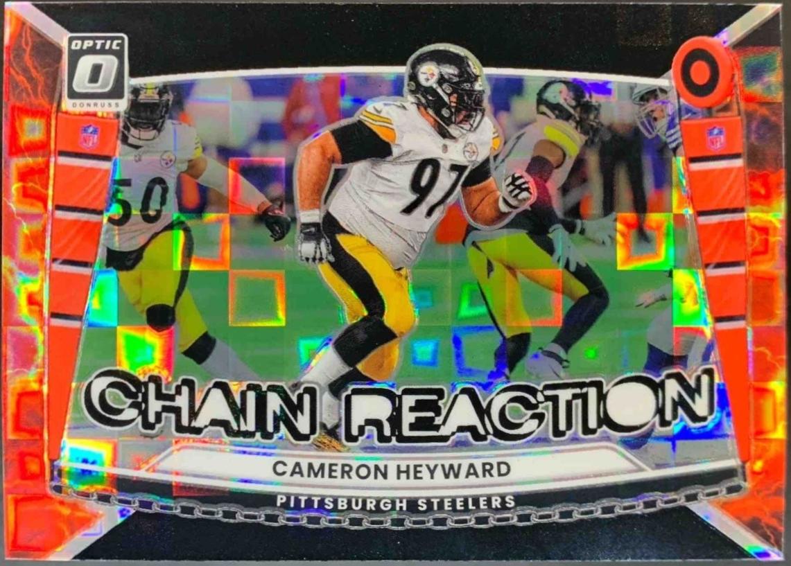 2025 Panini Donruss Optic Chain Reaction Cameron Heyward [Black Pandora] #1 card