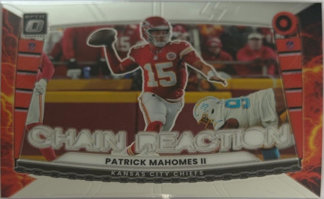 2025 Panini Donruss Optic Chain Reaction Patrick Mahomes II #4 card