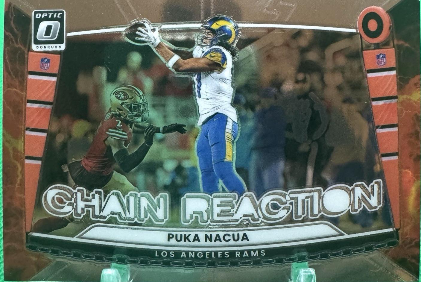 2025 Panini Donruss Optic Chain Reaction Puka Nacua #10 card