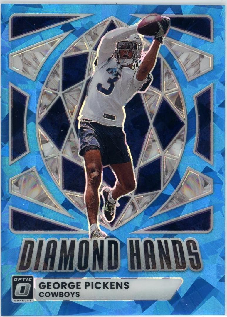 2025 Panini Donruss Optic Diamond Hands George Pickens [Ice] #7 card