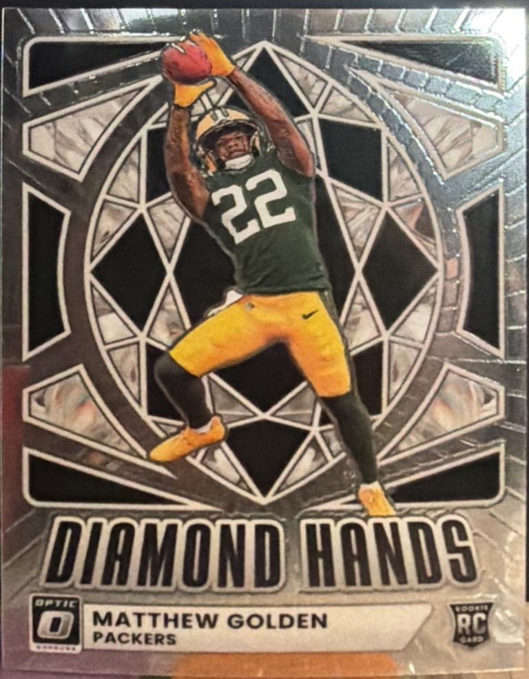 2025 Panini Donruss Optic Diamond Hands Matthew Golden #3 card
