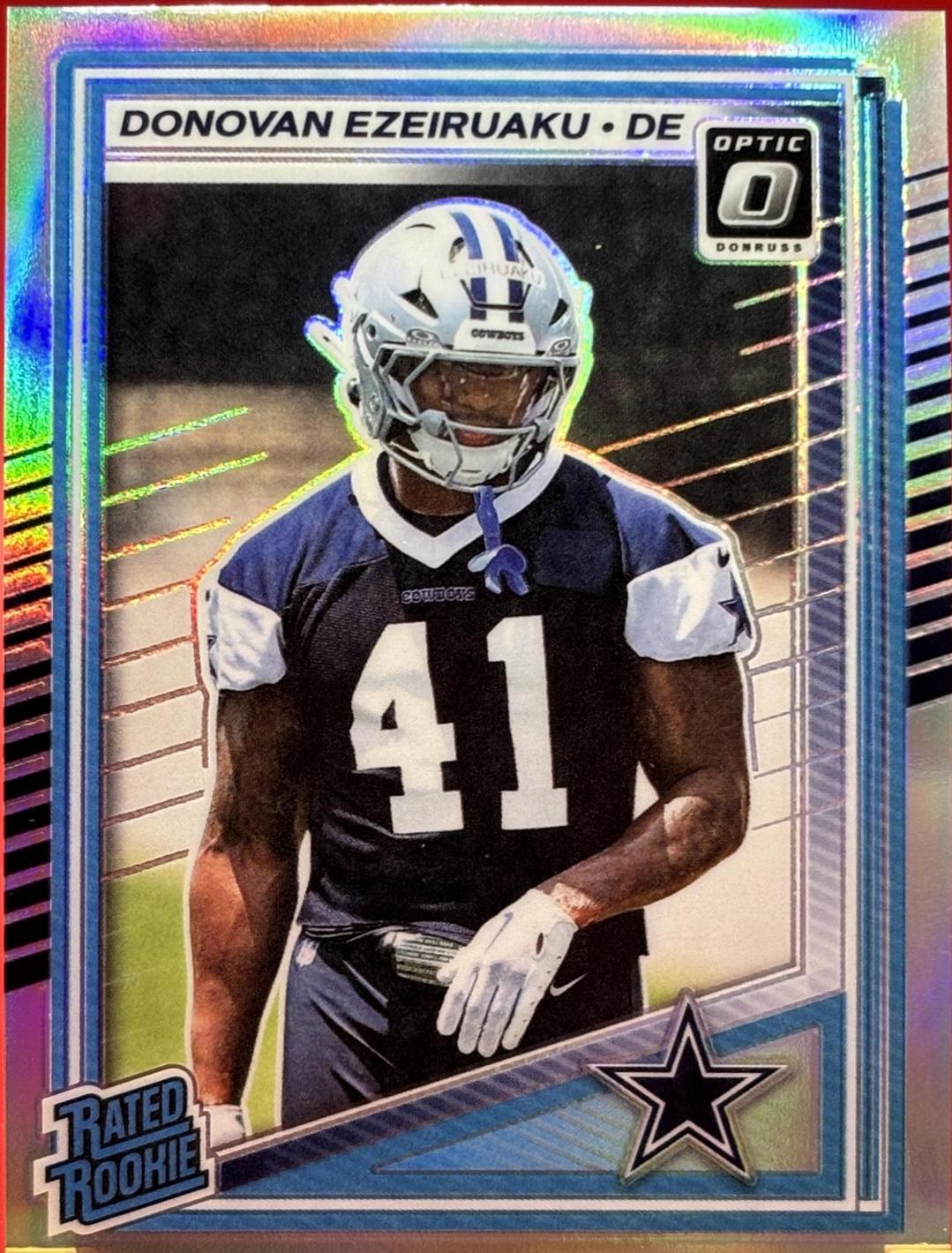 2025 Panini Donruss Optic Donovan Ezeiruaku [Holo] #230 card