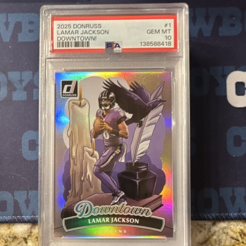 2025 Panini Donruss Optic Downtown Lamar Jackson #1 card