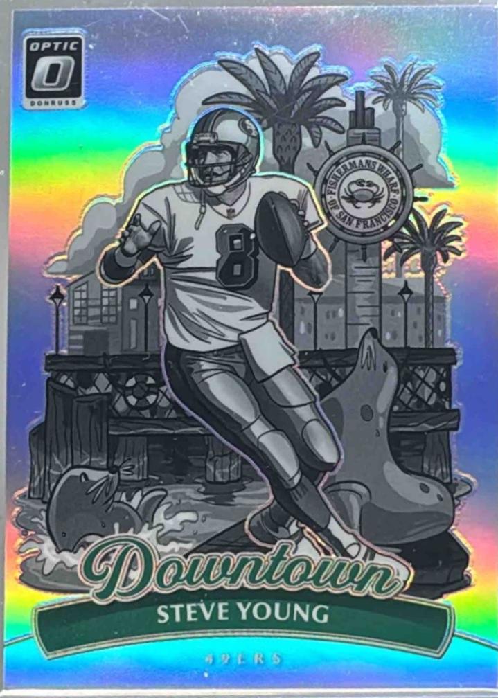 2025 Panini Donruss Optic Downtown Legends Steve Young #9 card