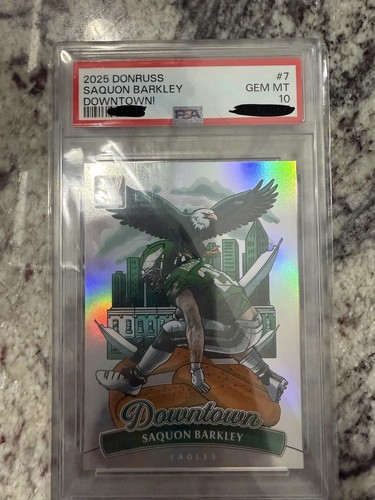2025 Panini Donruss Optic Downtown Saquon Barkley #7 card