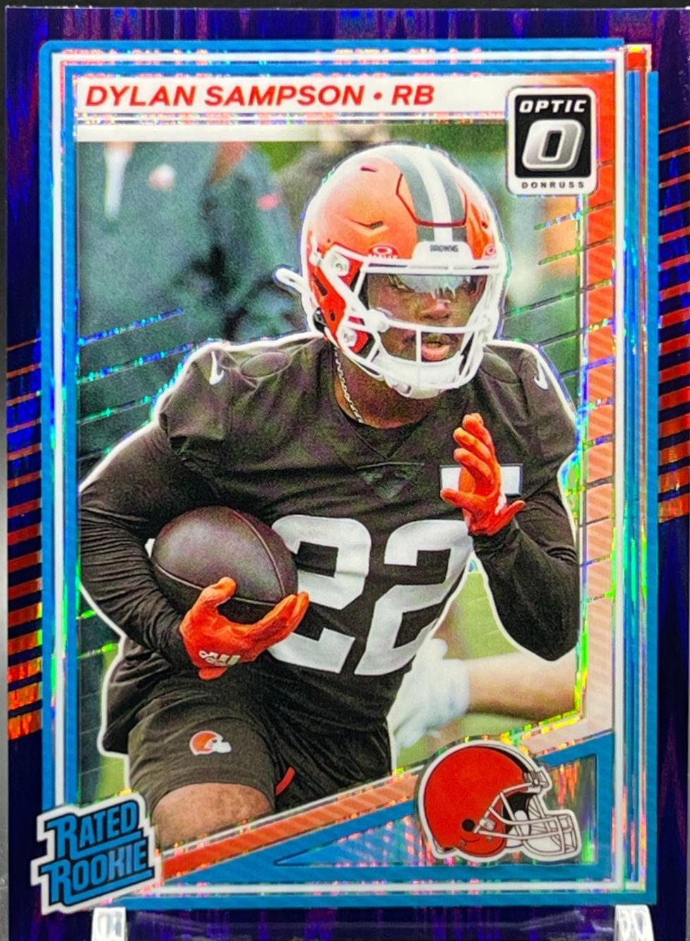 2025 Panini Donruss Optic Dylan Sampson [Purple Shock] #238 card