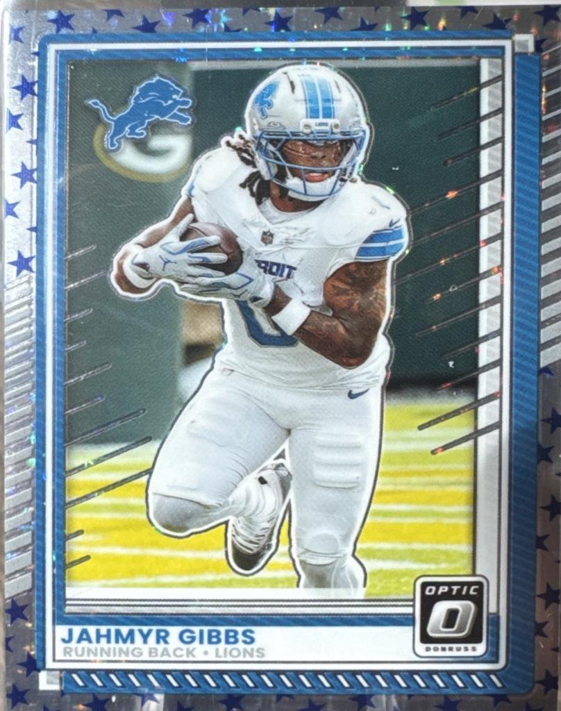 2025 Panini Donruss Optic Jahmyr Gibbs [Stars] #79 card
