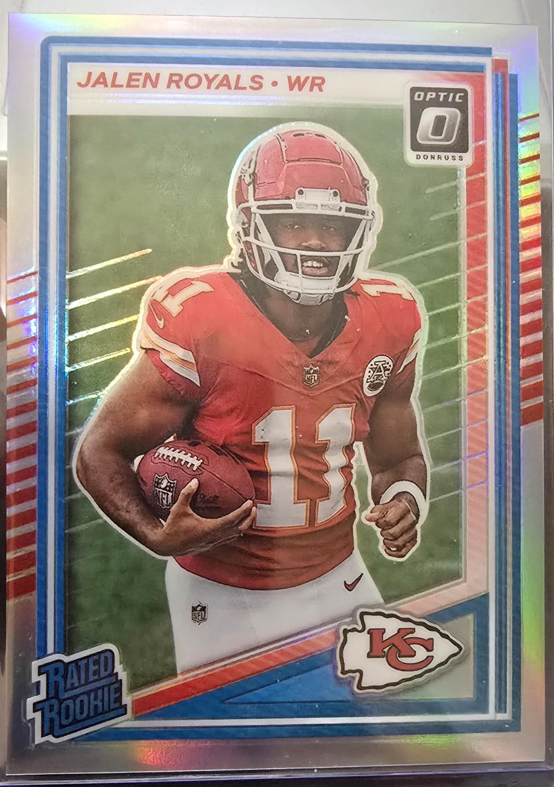 2025 Panini Donruss Optic Jalen Royals [Holo] #251 card