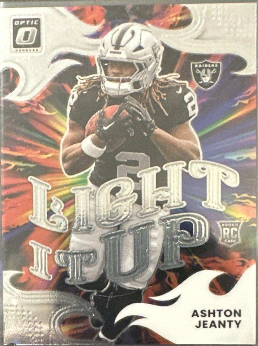 2025 Panini Donruss Optic Light It Up Ashton Jeanty #2 card