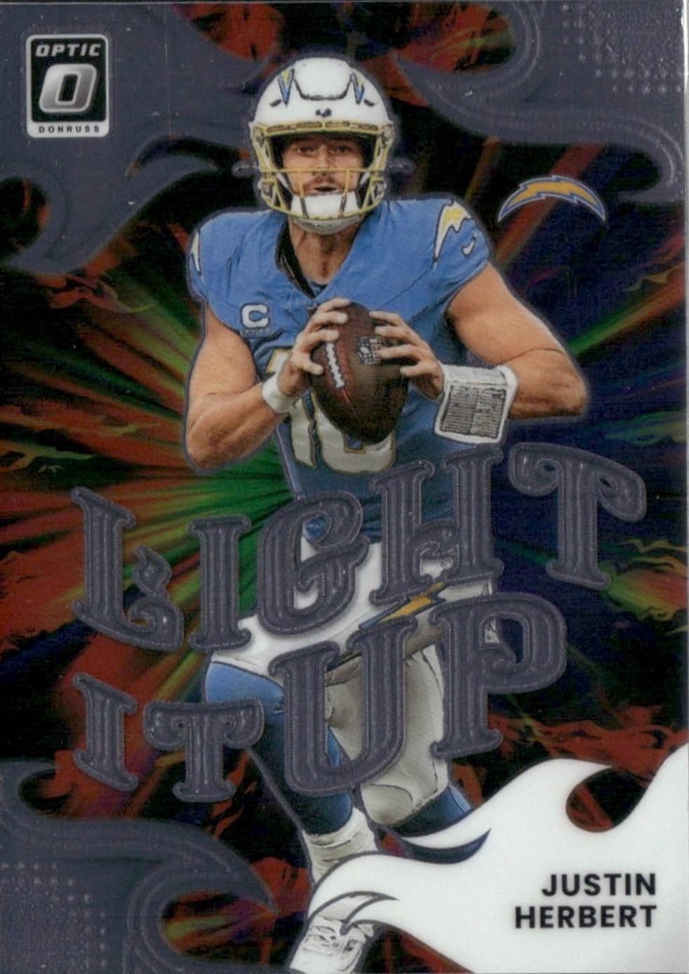 2025 Panini Donruss Optic Light It Up Justin Herbert #12 card