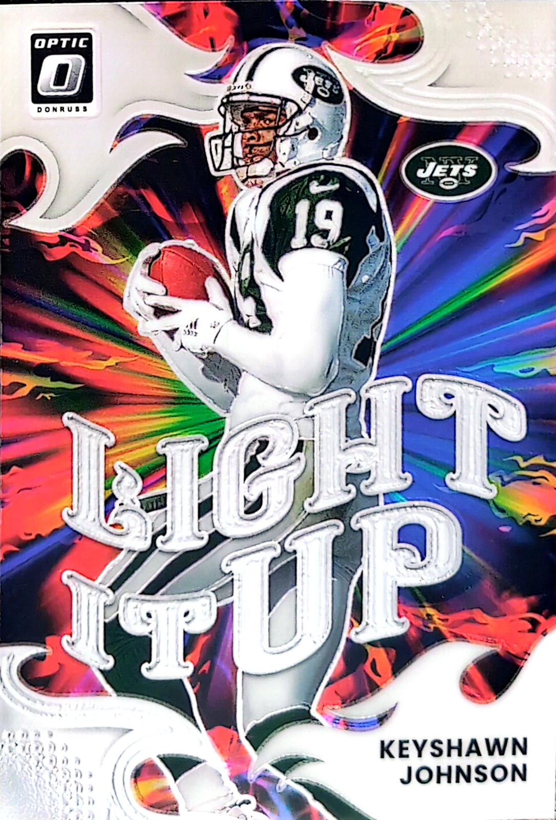2025 Panini Donruss Optic Light It Up Keyshawn Johnson #20 card