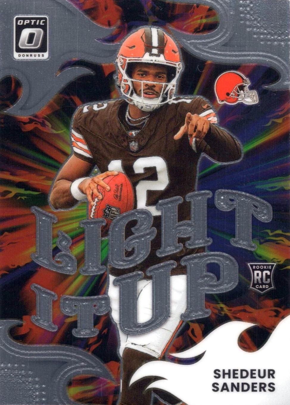 2025 Panini Donruss Optic Light It Up Shedeur Sanders #8 card